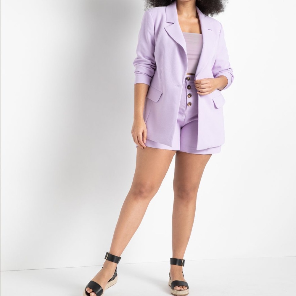 Eloquii Lavender Short Suit